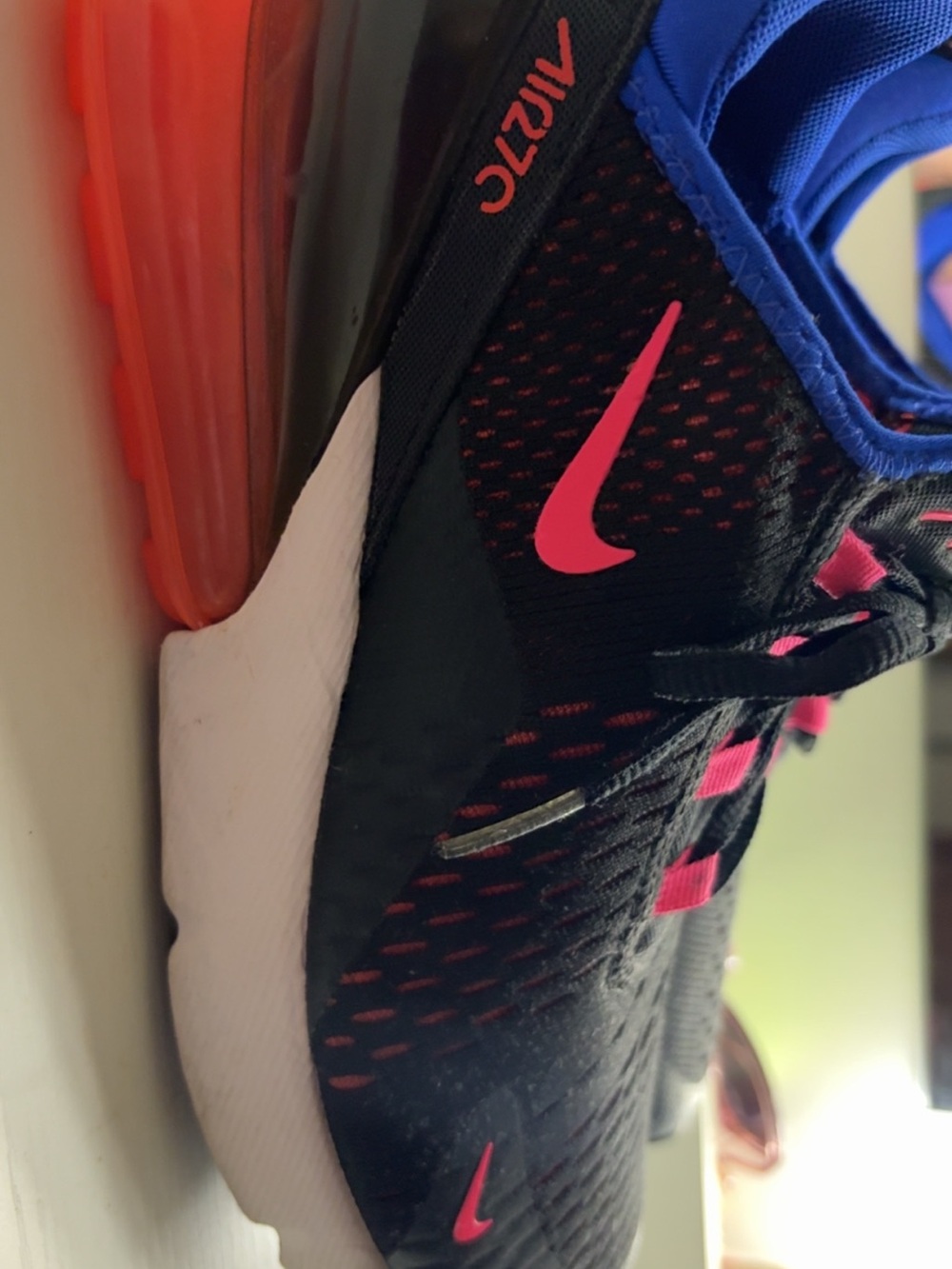 Nike Air Max Sneaker in Black, Pink & Blue